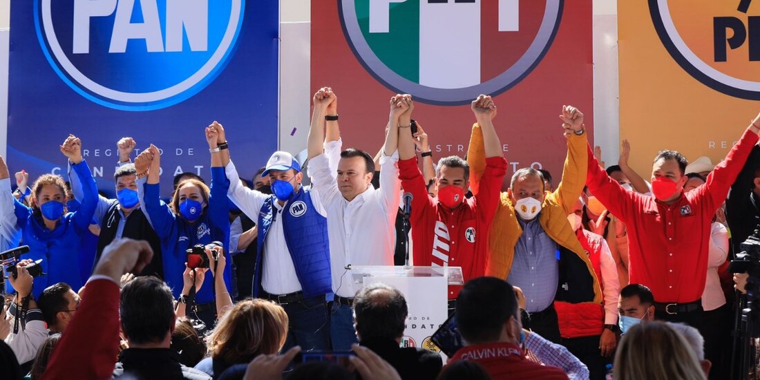 Esteban Villegas ofrece unidad y esperanza; se registra como candidato del PRI, PAN y PRD por Durango