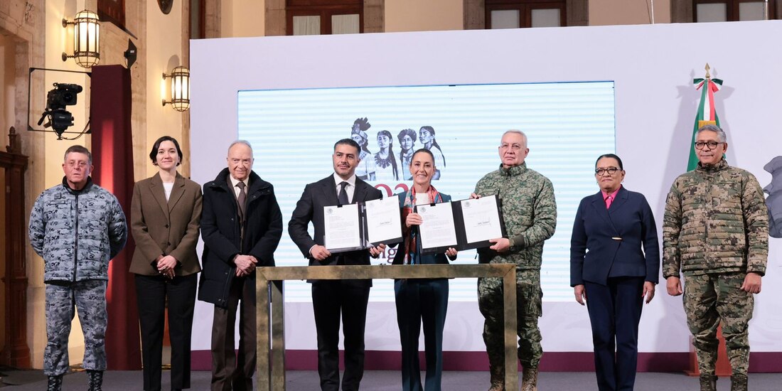 Funcionarios del Gobierno federal, entre ellos la Presidenta de México.