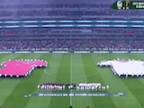 Los jugadores, cuerpo técnico y afición de México entonaron con emoción el Himno Nacional previo al cotejo ante Portugal.