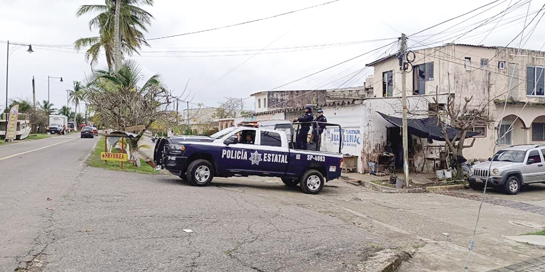 OPERATIVO de vigilancia de la policía de Veracruz, en imagen de archivo.