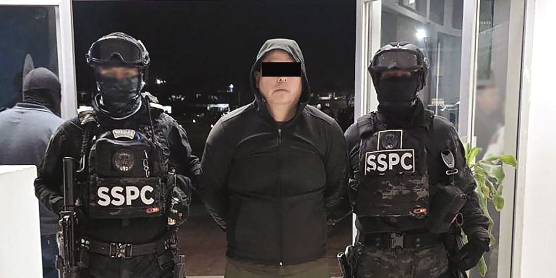 Jorge Armando “N”, presunto autor intelectual del homicidio del edil, tras su detención el 19 de noviembre.