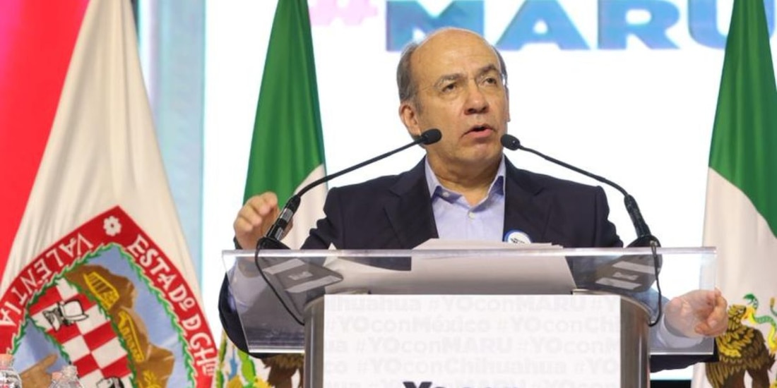 Felipe Calderón, expresidente de México participó en el evento "Todos con Maru" en Chihuahua
