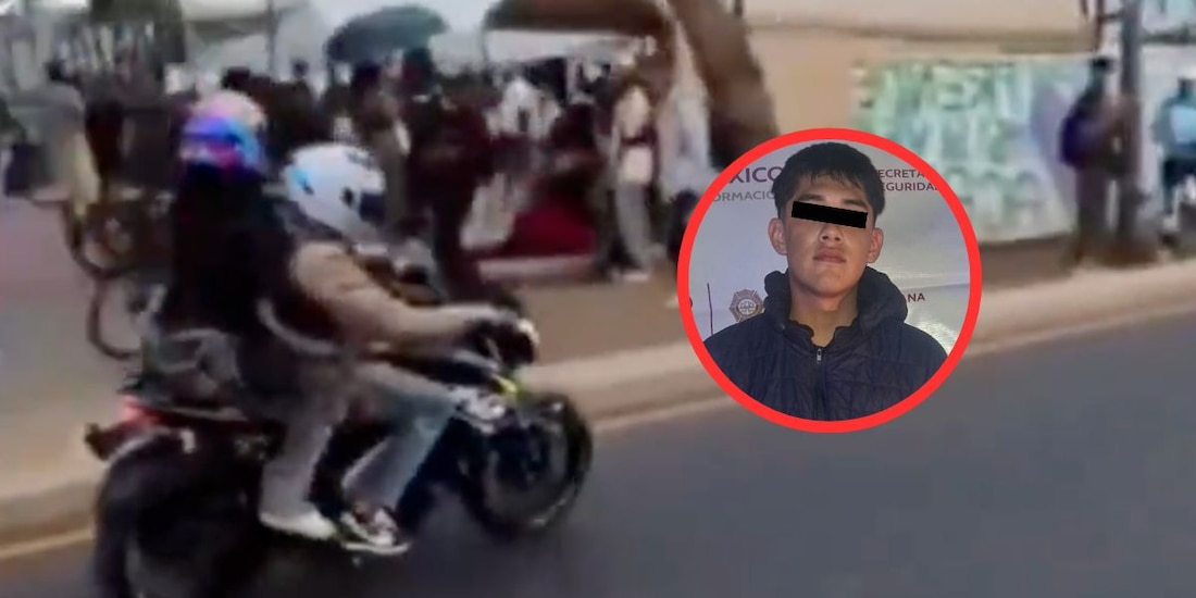 Detienen al motociclista que disparó al aire en Reforma