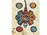 Símbolo de Nahui Ollin ("Cuatro Movimiento") del Códice Borbónico