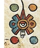 Símbolo de Nahui Ollin ("Cuatro Movimiento") del Códice Borbónico