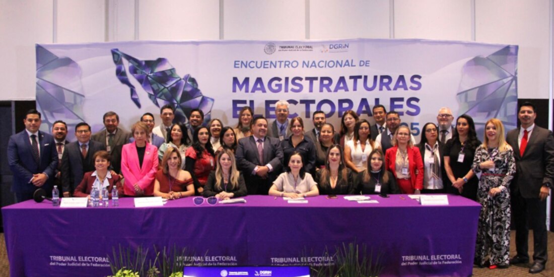 Magistraturas integrantes de la Asociación de Magistradas y Magistrados Electorales Locales participaron en el Encuentro Nacional de Magistraturas Electorales 2025,