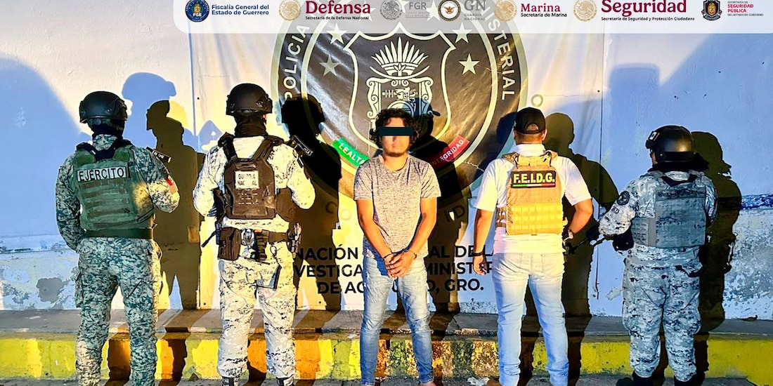 Detención de “El Goku”, señalado como generador de violencia en Acapulco.