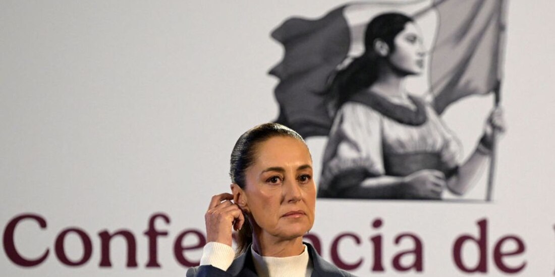 Claudia Sheinbaum, Presidenta de México, en Palacio Nacional.