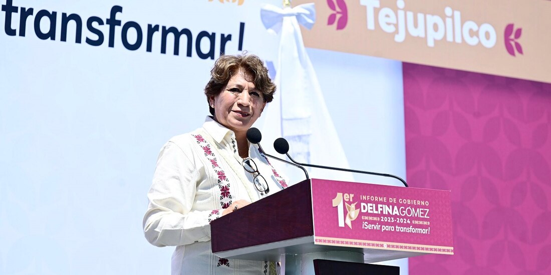 Delfina Gómez Álvarez, gobernadora del Estado de México.