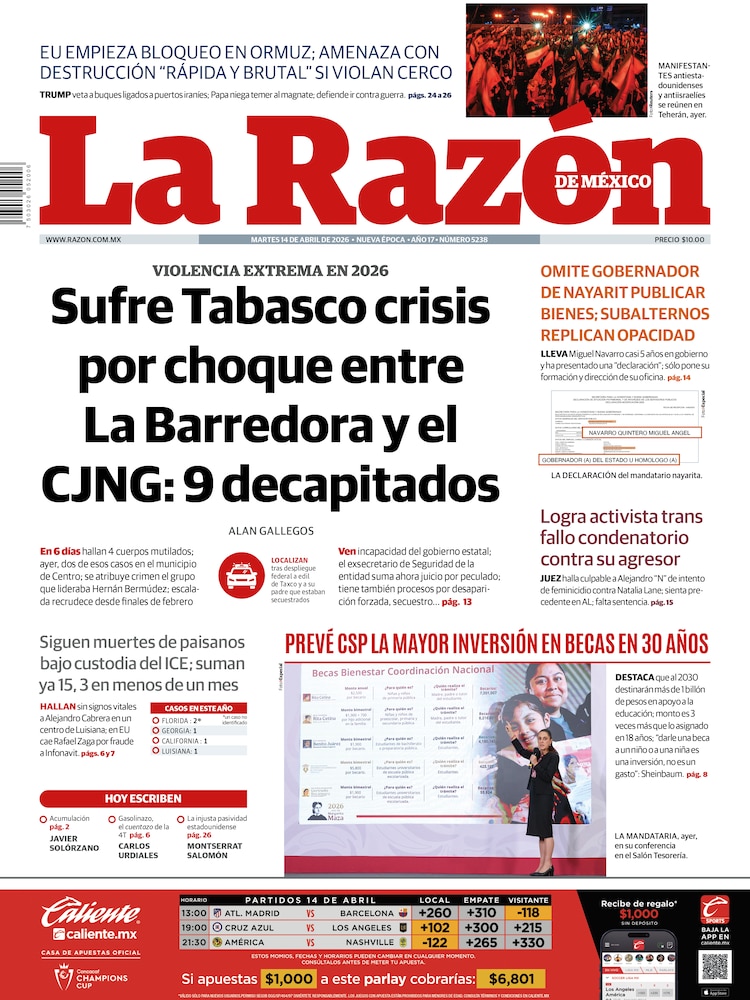 La Razón 14 Abril 2026
