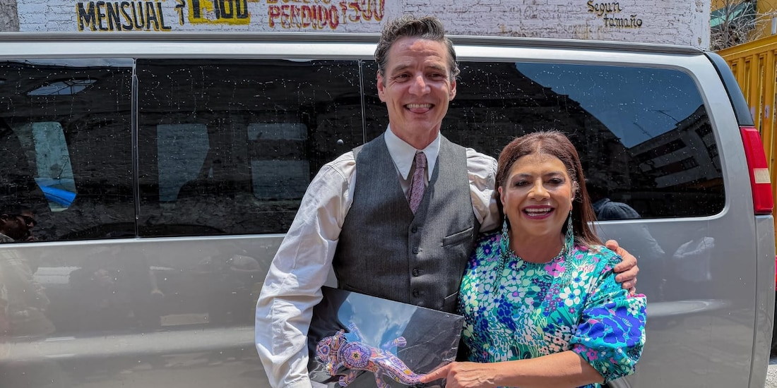Pedro Pascal recibe visita de la jefa de gobierno de la CDMX