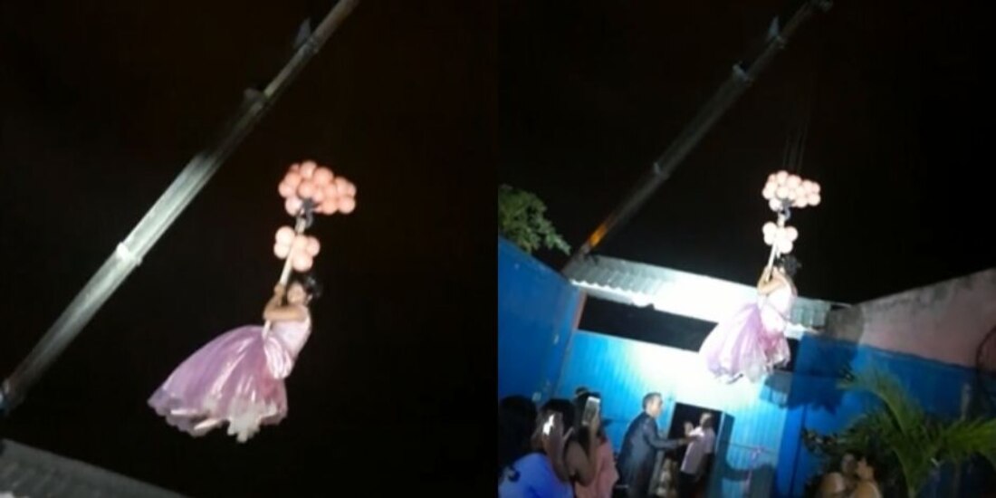 TikTok volvió viral la entrada de una quinceañera a su fiesta.