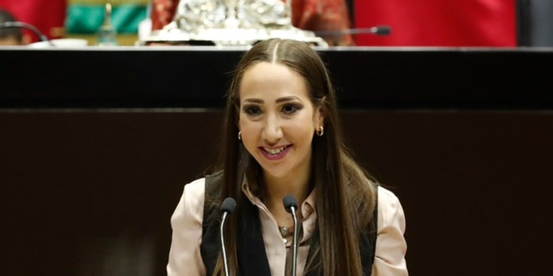 Noemí Berenice Luna Ayala, Diputada al Congreso de la Unión, en el pleno, ayer