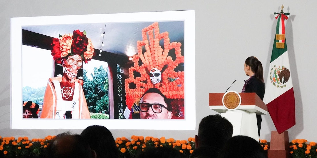 La presidenta Claudia Sheinbaum Pardo destacó que el Día de Muertos representa una tradición heredada de los pueblos originarios