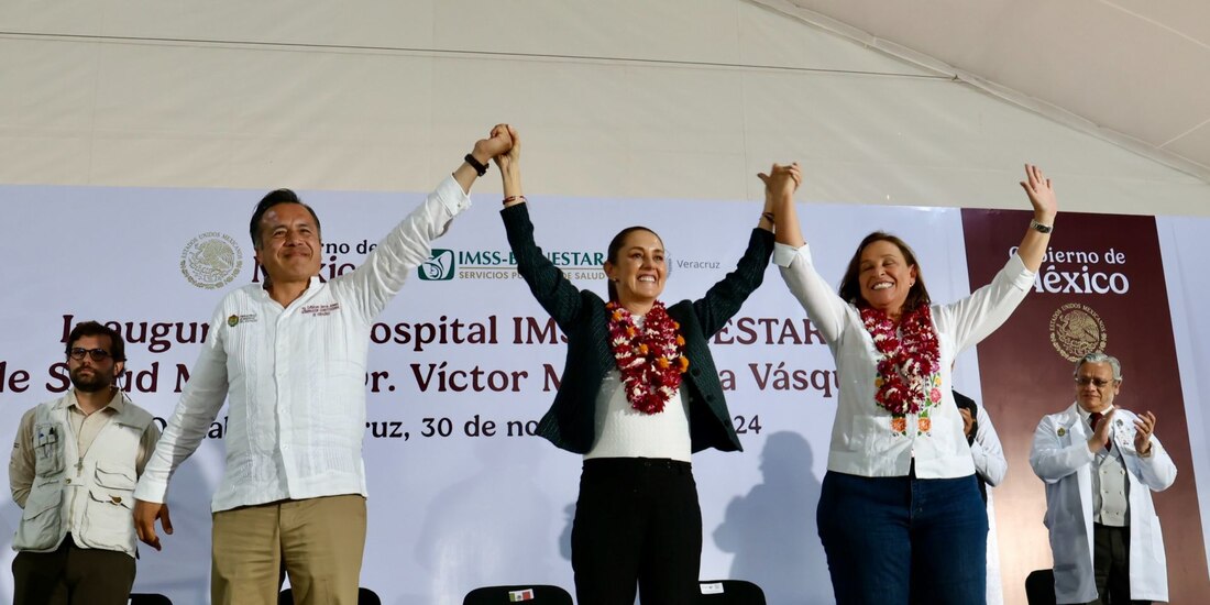 Claudia Sheinbaum encabezó la inauguración del Hospital IMSS-Bienestar de Salud Mental -Dr. Víctor M. Concha.