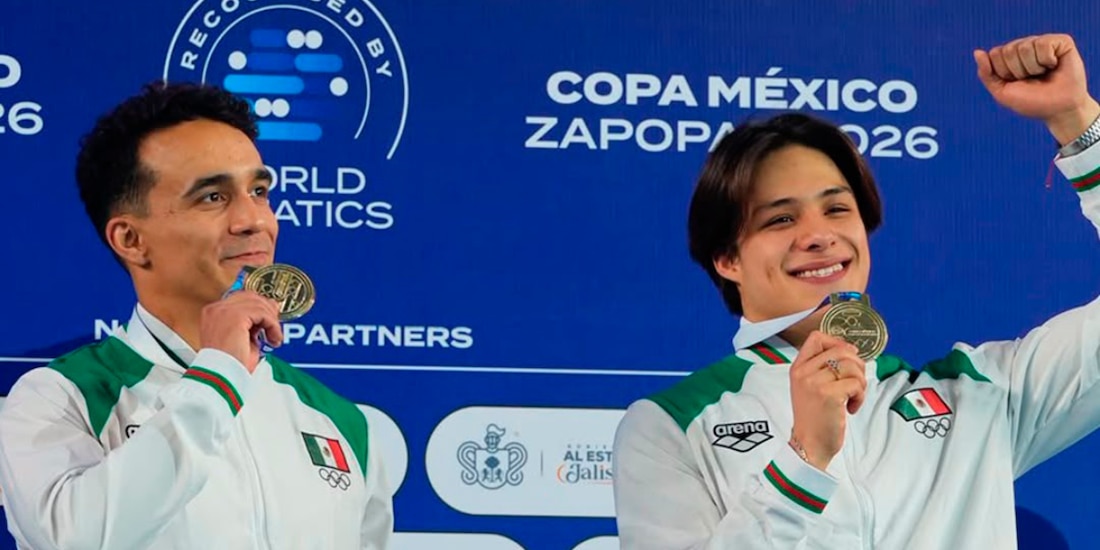 Juan Celaya y Osmar Olvera ganaron el oro en la final de trampolín de 3 metros sincronizados en la Copa México de Clavados 2026.