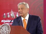 AMLO, en conferencia matutina.