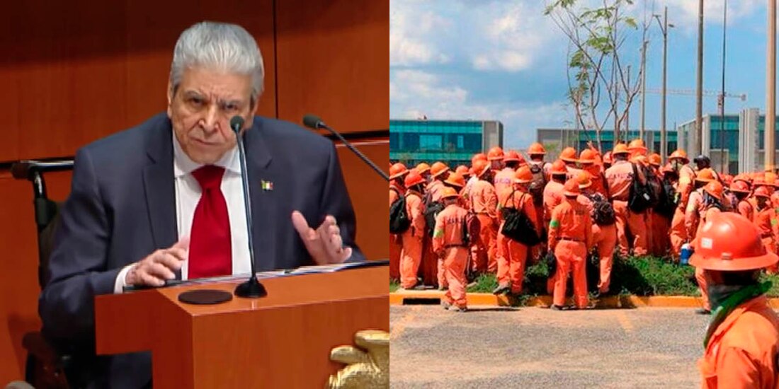 En el Senado, Carlos Aceves del Olmo, dirigente de la CTM, apuntó que pese al paro de labores, los trabajos se retomaron a tiempo para concluir la obra de Dos Bocas en los tiempos previstos.