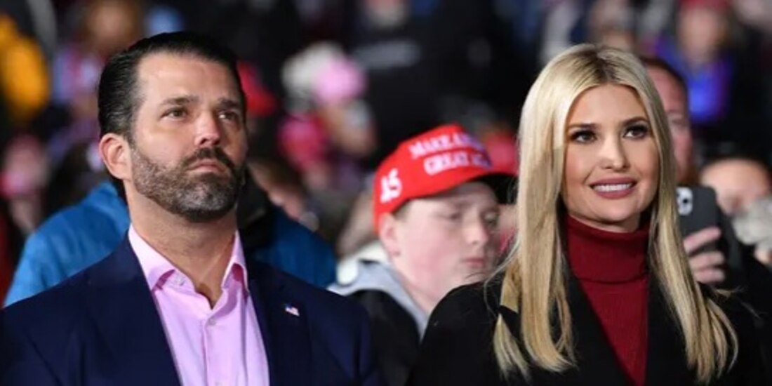 Los hermanos Donald Trump Jr. e Ivanka, en un evento de su padre.
