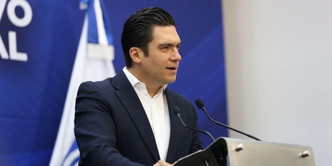 El dirigente nacional del PAN, Jorge Romero, el pasado 18 de febrero.