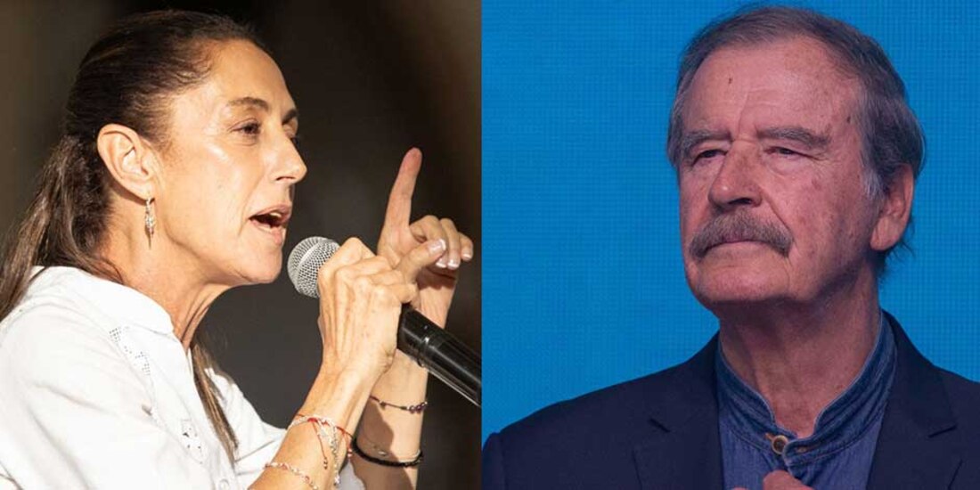 Vicente Fox lanzó un ataque en Twitter contra Claudia Sheinbaum
