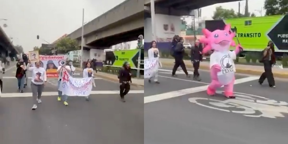 Protesta de madres buscadoras irrumpe en agenda mundialista de la CDMX