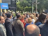 Maru Campos en las instalaciones de la FGR.