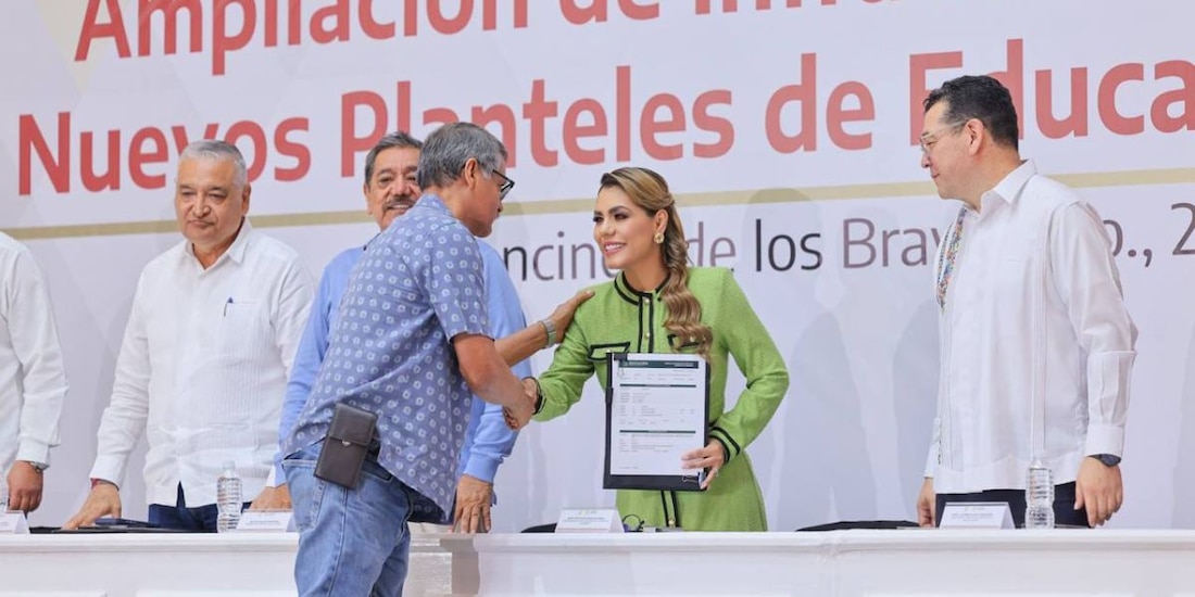 La gobernadora del estado, Evelyn Salgado Pineda, presentó la estrategia de expansión de la infraestructura educativa regional.