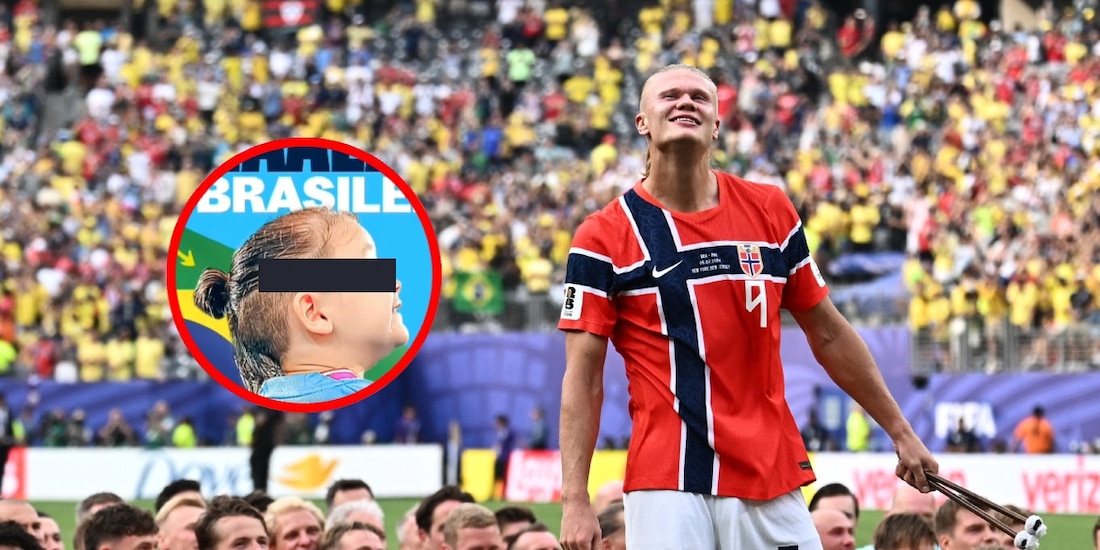 El delantero noruego le mandó un mensaje al mini Haaland brasileño que sufría bullying