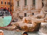 Turista ingresa 'a nadar' en la Fontana de Trevi