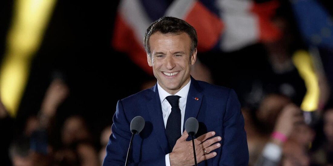 Emmanuel Macron, presidente reelecto de Francia.