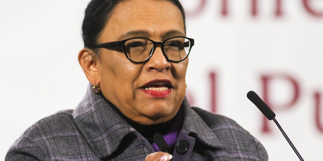 La Secretaría de Gobernación (Segob), Rosa Icela Rodríguez