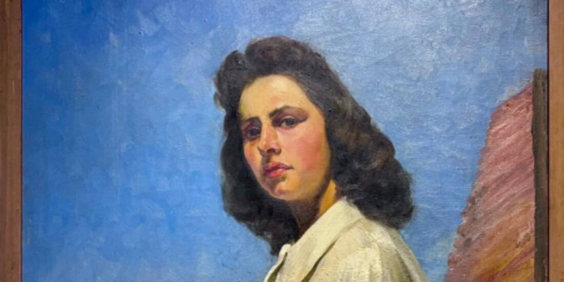 Autorretrato al exterior, ca. 1944, óleo sobre tela.
