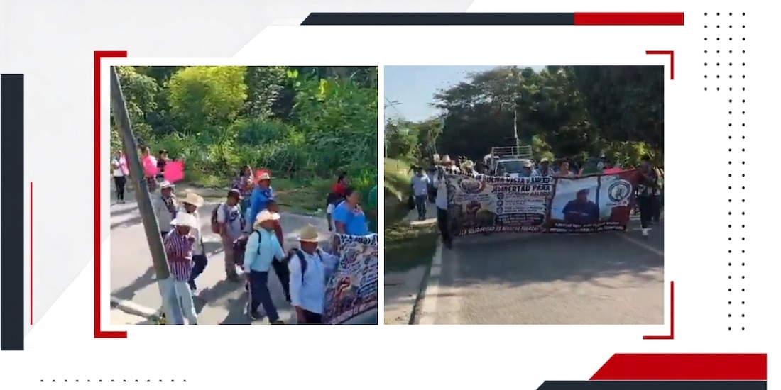 Pobladores de Guerrero bloquean la Autopista del Sol; exigen liberación de Jesús Plácido Galindo.