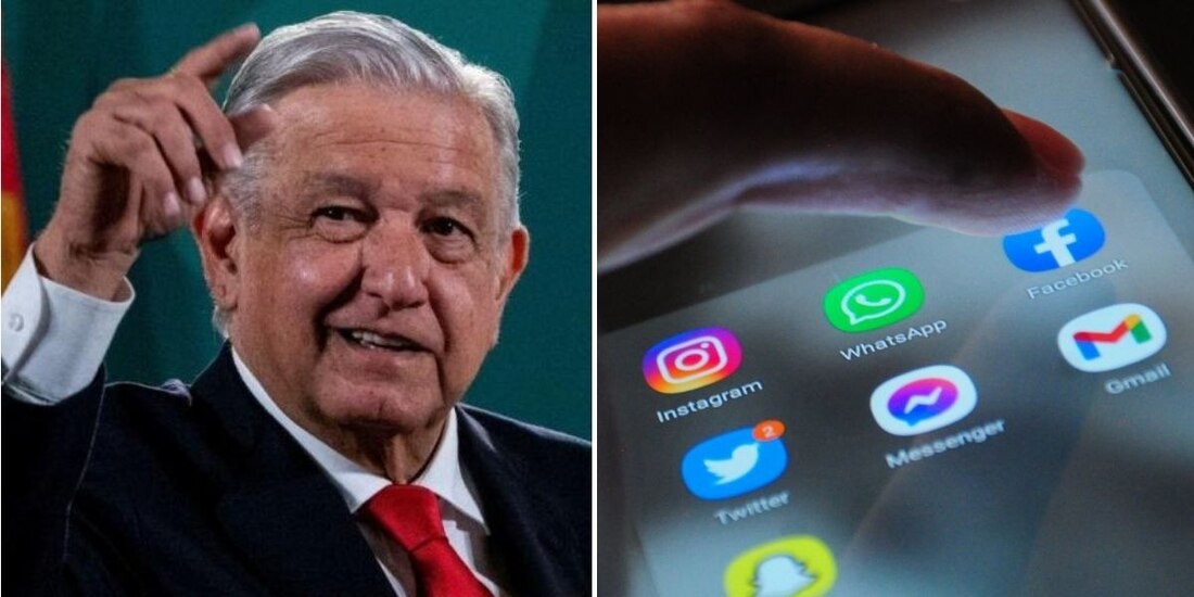 AMLO anuncia que usará Telegram como alternativa ante la caída masiva de Facebook, WhatsApp e Instagram.