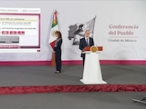 José Antonio Peña Merino, titular de la Agencia de Transformación Digital y Telecomunicaciones en la conferencia de la Presidenta.