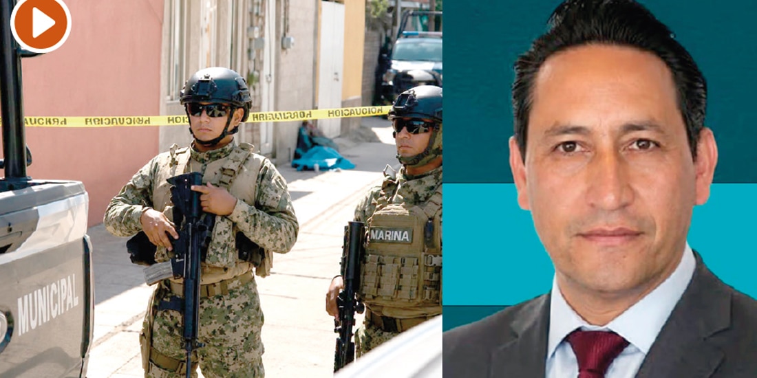 ESCENA DEL CRIMEN del directivo, a la que llegaron fuerzas federales y locales.