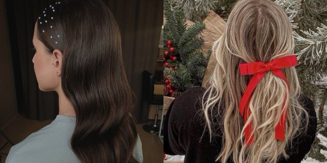 Peinados elegantes y sencillos para las fiestas decembrinas.