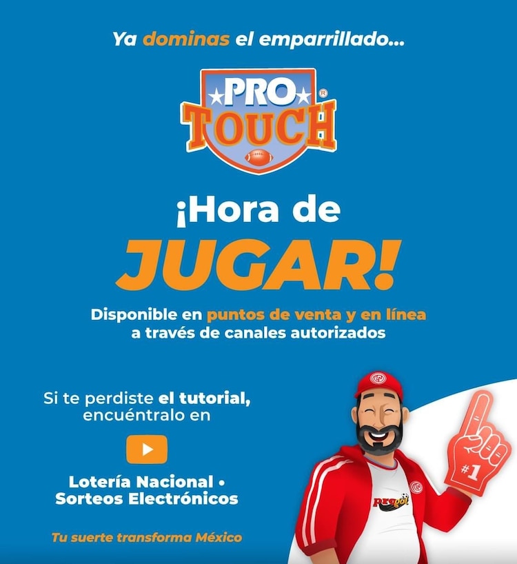 Protouch es la quiniela para predecir los resultados de los encuentros de NFL o futbol americano colegial.