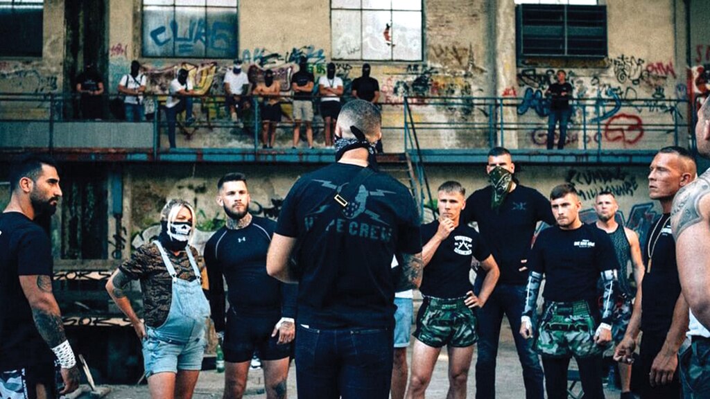 Una escena cotidiana en las peleas de este grupo marginal.