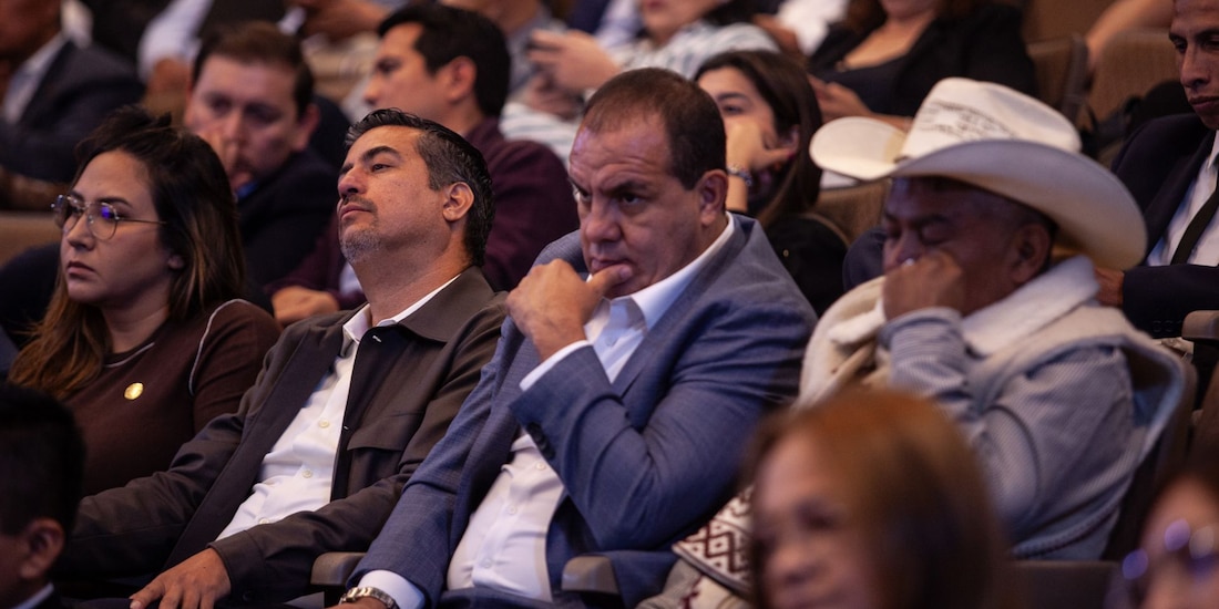 Cuauhtémoc Blanco, durante plenaria de Morena