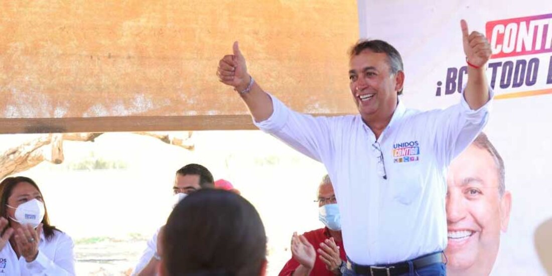 Candidato a la gubernatura de BCS por la alianza Unidos Contigo, Francisco Pelayo