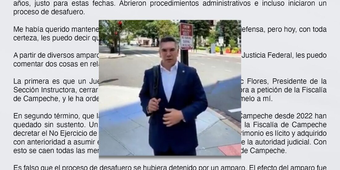 “Jamás nos vamos a quedar callados”, afirma Alito Moreno desde Estados Unidos.