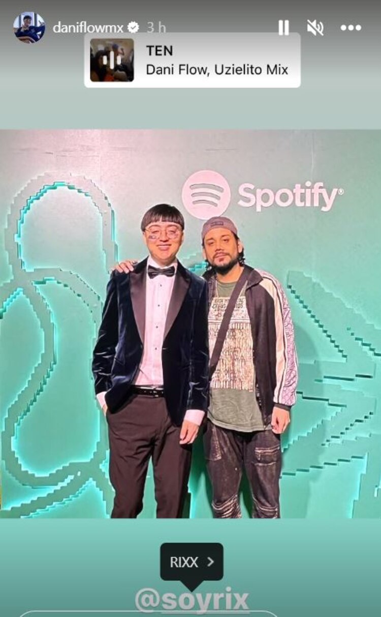 Dani Flow comparte foto con Rix