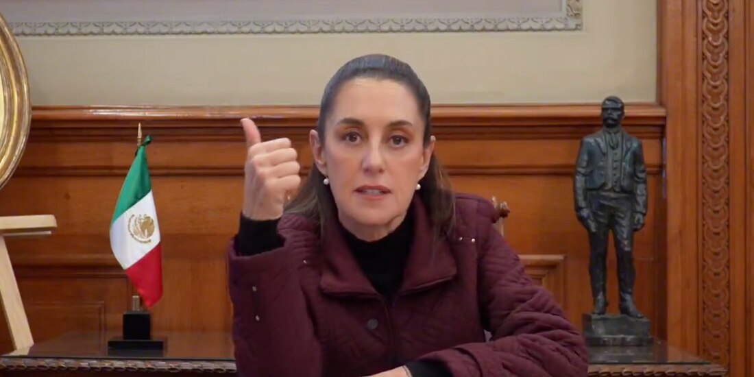 La Presidenta, ayer, en Palacio Nacional.