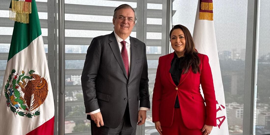 Tere Jiménez se reúne con Marcelo Ebrard; definen acciones para impulsar a Aguascalientes.