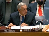 Andrés Manuel López Obrador, Presidente de México, ofreció un discurso ante el Consejo de Seguridad de la ONU, donde propuso un "Plan Mundial de Fraternidad y Bienestar"