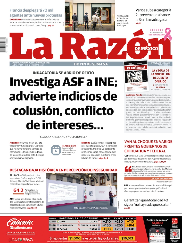 La Razón 24 Octubre 2026