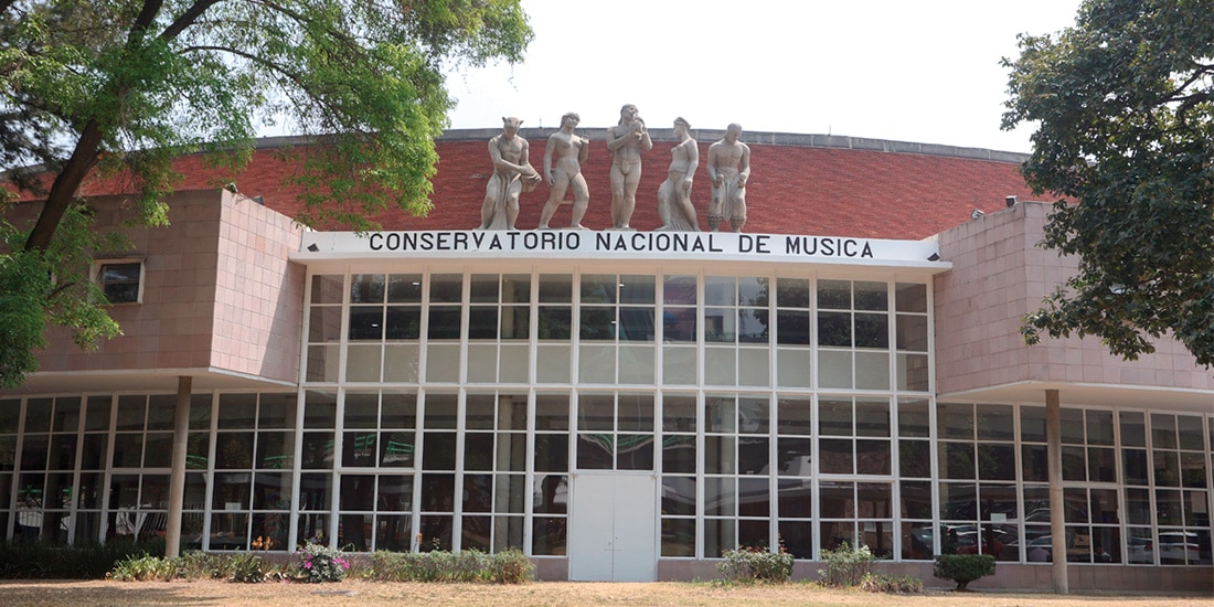 FACHADA del Conservatorio Nacional
de Música, en CDMX, en marzo
