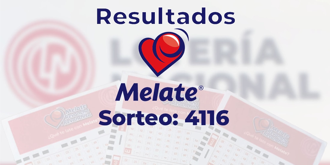 Resultados del sorteo 4116 del Melate, Revancha y Revanchita de este 1 de octubre del 2025.